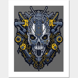 Mecha Skull S02 D12 Posters and Art